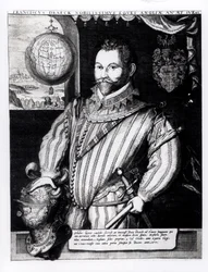 Portrait of Sir Francis Drake (c.1540-96)